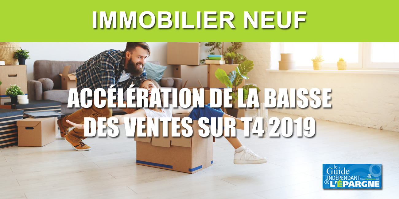 Immobilier dans le neuf : les ventes d'appartements en forte baisse (-3.30%) en 2019 Immobilier dans le neuf : les ventes d'appartements en forte baisse (-3.30%) en 2019