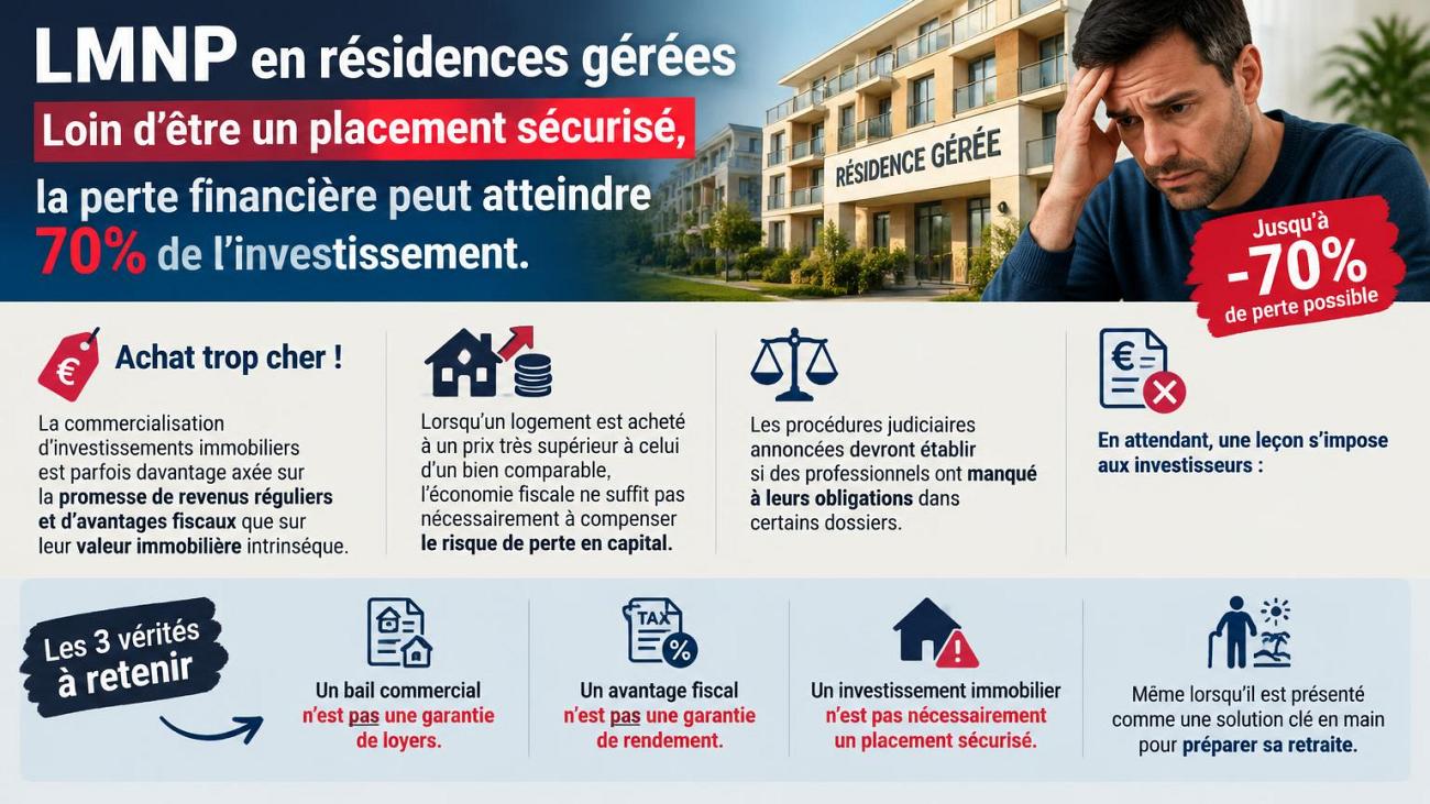 Résidences gérées en LMNP : de nombreux épargnants pris au piège