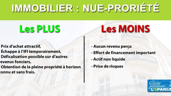 Immobilier neuf en nue-propriété : décote de 37,5% du prix d'acquisition