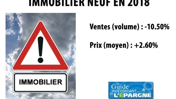 Logements neufs : les ventes ont plongé de -10.5% sur 2018